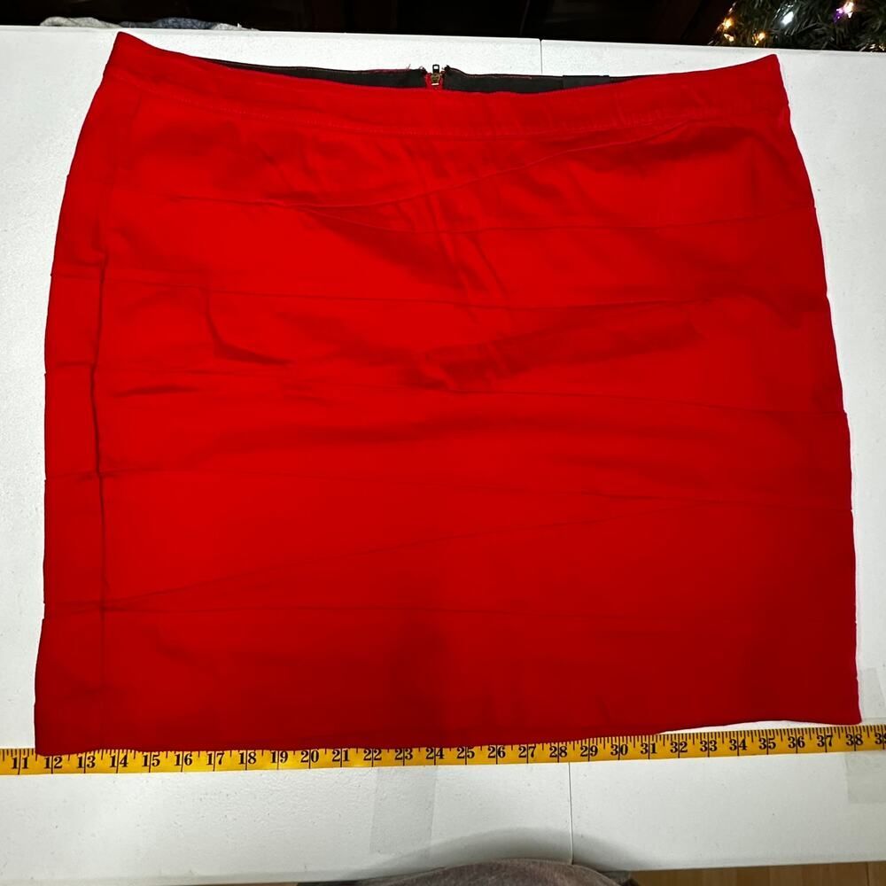 NWT-Lane Bryant Red Bandage Style Mini Skirt Size 26